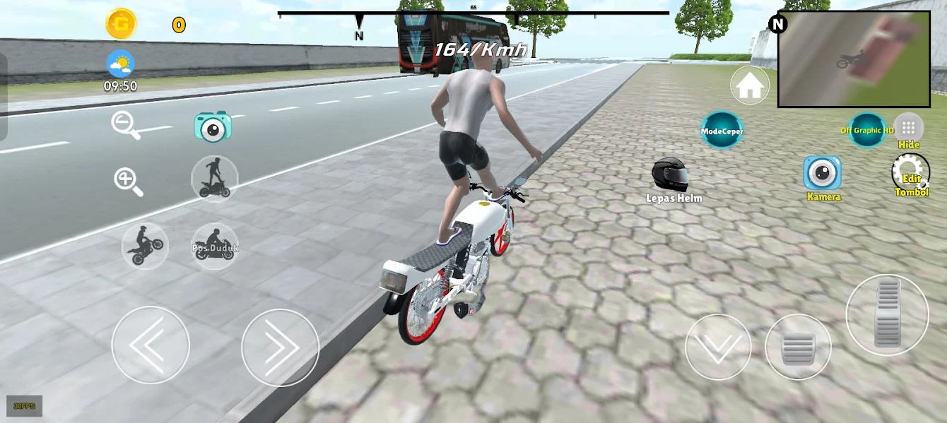 Herex Simulator Indonesia motorcycle customization screenshot